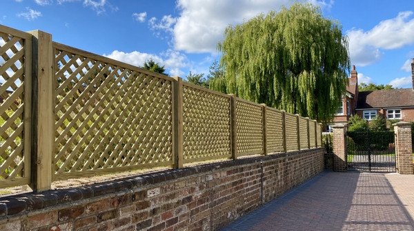 Trellis Fencing Works Well as a Standalone Boundary or a Fence Topper
